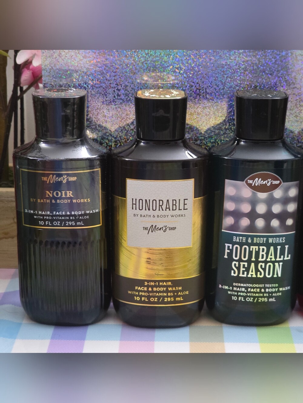 Bath & Body Works Honorable, Noir & Football Season Men's 3pc Body Wash Set NEW